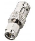 Adapter SMA plug/BNC jack, 50 Ω